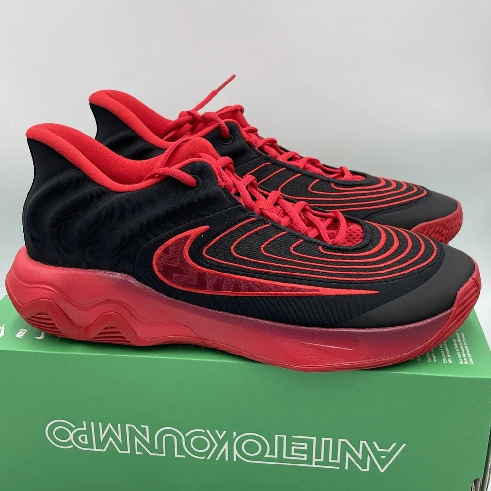 Nike Giannis‎ Immortality 4 Black / Red Mens 10.5 Basketball Sneakers FQ3680-004